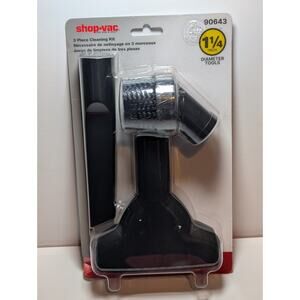 Shop-Vac 90643 3 Piece Cleaning Kit 1-1/4 Inch Wet Dry Vacuum Attachment Set